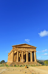 Fototapeta na wymiar Ancient Greek Temple Concordia in Agrigento Sicily