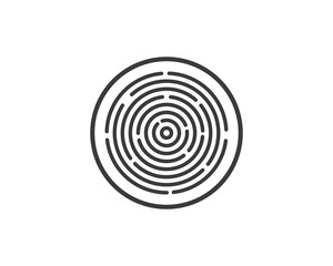 fingerprint illustration vector template