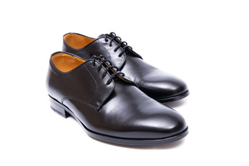 Black shoes isolated on white background