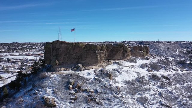 Flyover of Rock Park in Castle Rock Colorado
