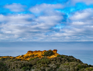 Red Butte and a Pacific Ocean Backdrop