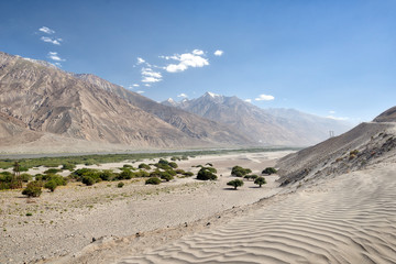 Sand Dunes along Wakhan Corridor, taken in Tajikistan in August 2018 taken in hdr