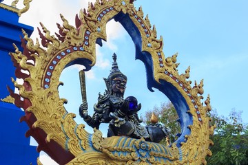 Angel statues in fiction in Thai temples