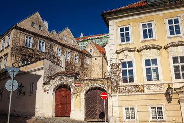 Fototapeta na wymiar Beautiful architecture of Prague old town