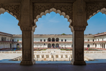 Agra fort (Public place) : at Agra, Uttra Pradesh, India
