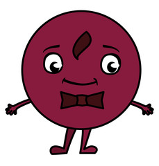 happy gentleman emoticon with bowtie