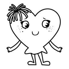 heart face emoticon character