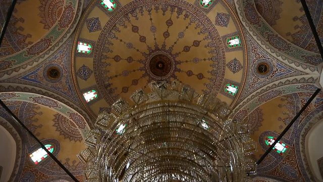 Istanbul Ottoman Molla Celebi Mosque Interior Dome 4