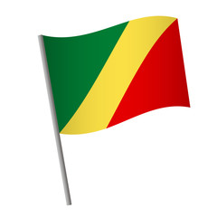 Republic of the Congo flag icon.