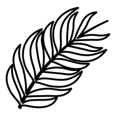 Obraz premium tropical leaf ecology icon