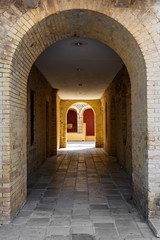Entrance to Kerkyra fortress, Corfu town, Greece