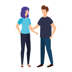 couple avatar characters icons