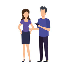 couple avatar characters icons