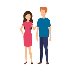 couple avatar characters icons