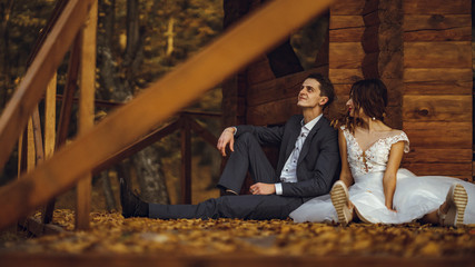 Obraz premium Happy couple.Wedding photo.Couple in love