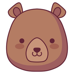 cute and little bear character