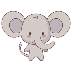 cute and little elephant character