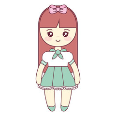 cute and little girl character