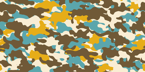 Camouflage background. Seamless pattern.Vector. 迷彩パターン © tabosan