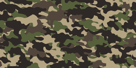 Fototapeta premium Camouflage background. Seamless pattern.Vector. 迷彩パターン