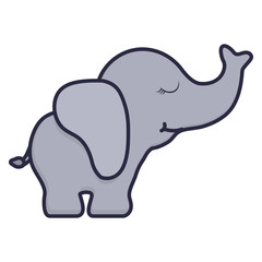 cute and little elephant character