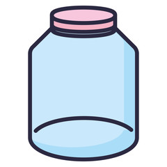 cute mason jar icon