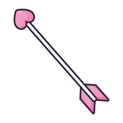 heart love with arrow