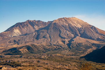 Mount Saint Helens on a windy fall day