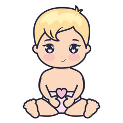 Fototapeta premium cute and little baby love