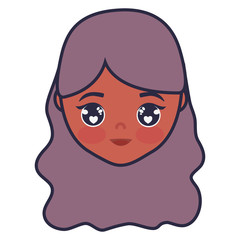 cute and little girl head
