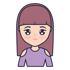 Obraz premium cute and little girl character