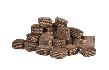 wafers isolated on white background