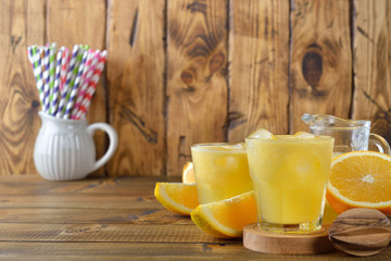 Natural fresh orange juice