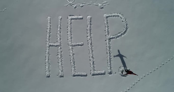 climber's cries for help