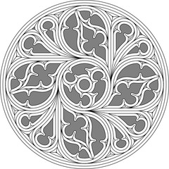 Geometric Tracery Panel 97