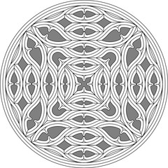 Geometric Tracery Panel 90
