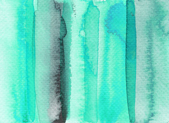 Mint abstract watercolor background. 