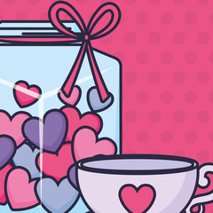 coffee cup with heart