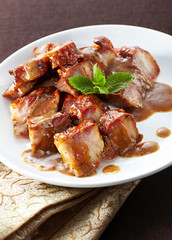 Delicious Chinese cuisine, pork roast