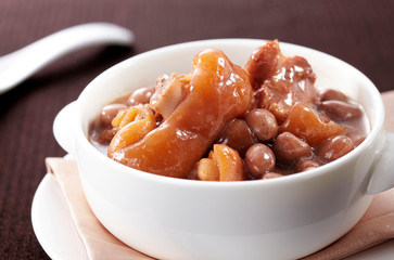 Delicious Chinese cuisine, peanut trotters