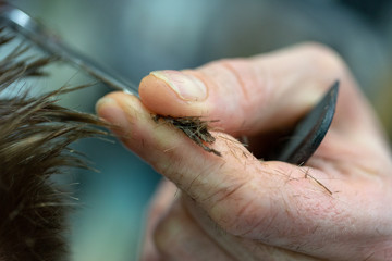Handwerk Friseur / Frisör - Barber - Bürste und Fön