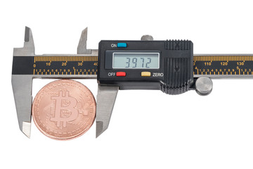 bitcoin price in a vernier caliper