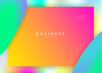 Landing page. Holographic 3d backdrop with modern trendy blend. Vivid gradient mesh. Colorful website, banner template. Landing page with liquid dynamic elements and fluid shapes.