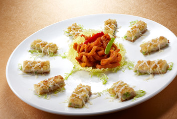 Delicious Chinese cuisine, fish chunks