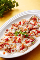Delicious Chinese cuisine, chili steamed fish