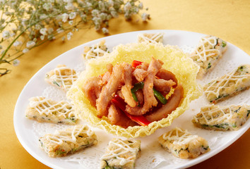 Delicious Chinese cuisine, croquettes