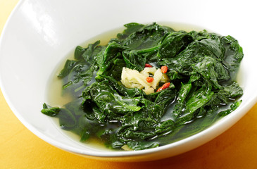 Delicious Chinese food, vegetable soup