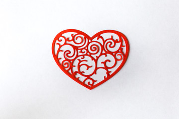 Fototapeta premium red heart in the form of heart