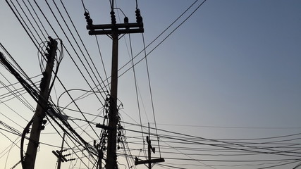 High voltage tower (electricity post)