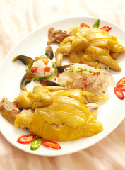 Delicious Chinese cuisine, white pheasant chicken